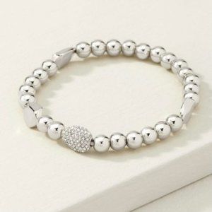 Stella & Dot - Ulani Stretch bracelet, silver
